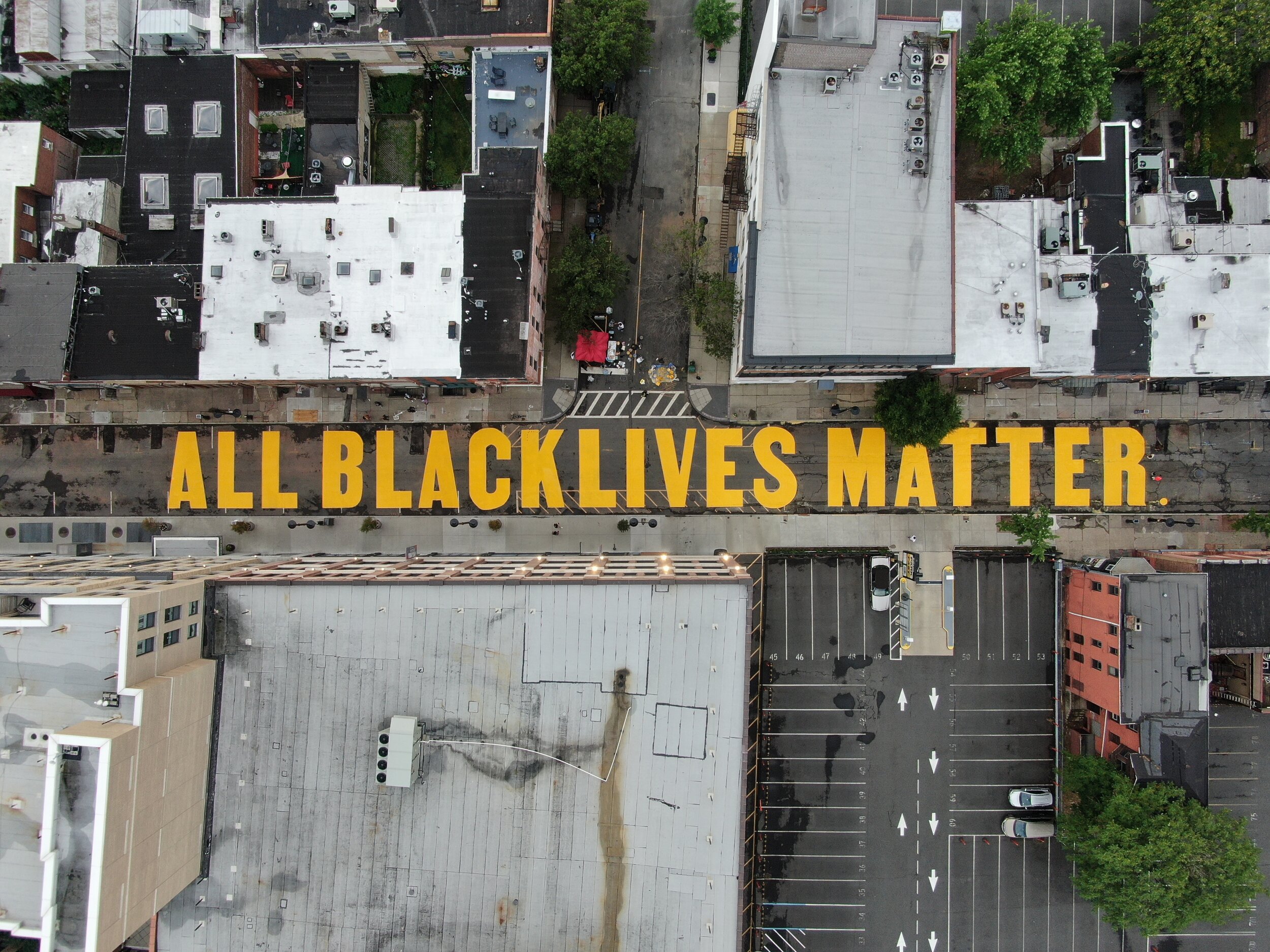 Image for Image of Murals for Justice: Newark, “All Black Lives Matter” contribution