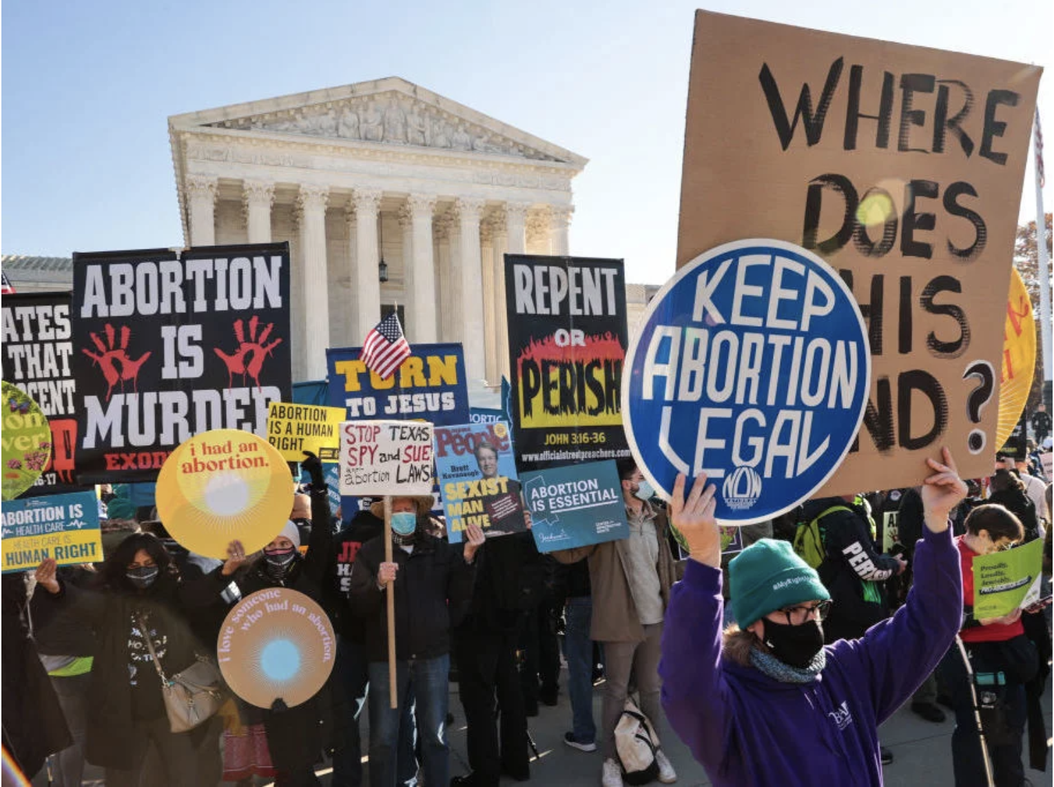 Image for Americans are divided on abortion. The Supreme Court may not wait for minds to change contribution